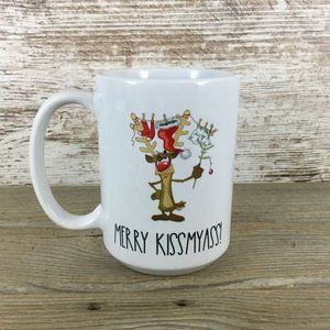 Merry KissMyAss Ceramic Coffee Cup
